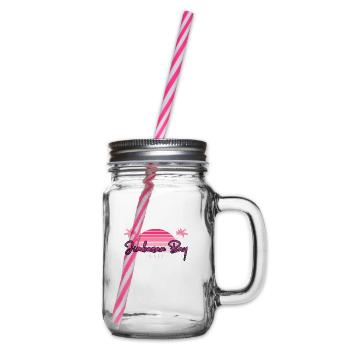 Jimbaran Bay Bali - Glass jar with handle and screw cap - clear - Right