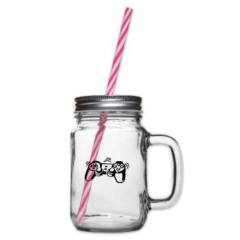 Controller - black - Glass jar with handle and screw cap - clear - Right