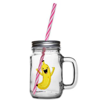 Le bonheur et la banane - Bocal à boisson - transparent - Droite