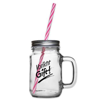 Vorsicht Gift - Henkelglas mit Schraubdeckel - Klar - Rechts