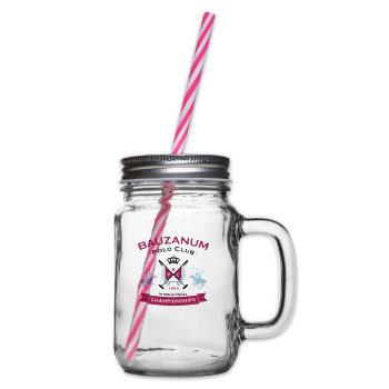 BAUZANUM POLO CLUB - Henkelglas mit Schraubdeckel - Klar - Rechts