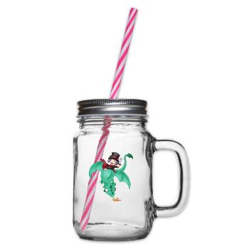 Meo und der Drache - Henkelglas mit Schraubdeckel - Klar - Rechts
