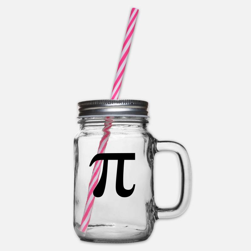 pi - Henkelglas mit Schraubdeckel - Klar