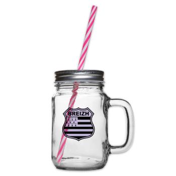breizh bretagne - Glass jar with handle and screw cap - clear - Right
