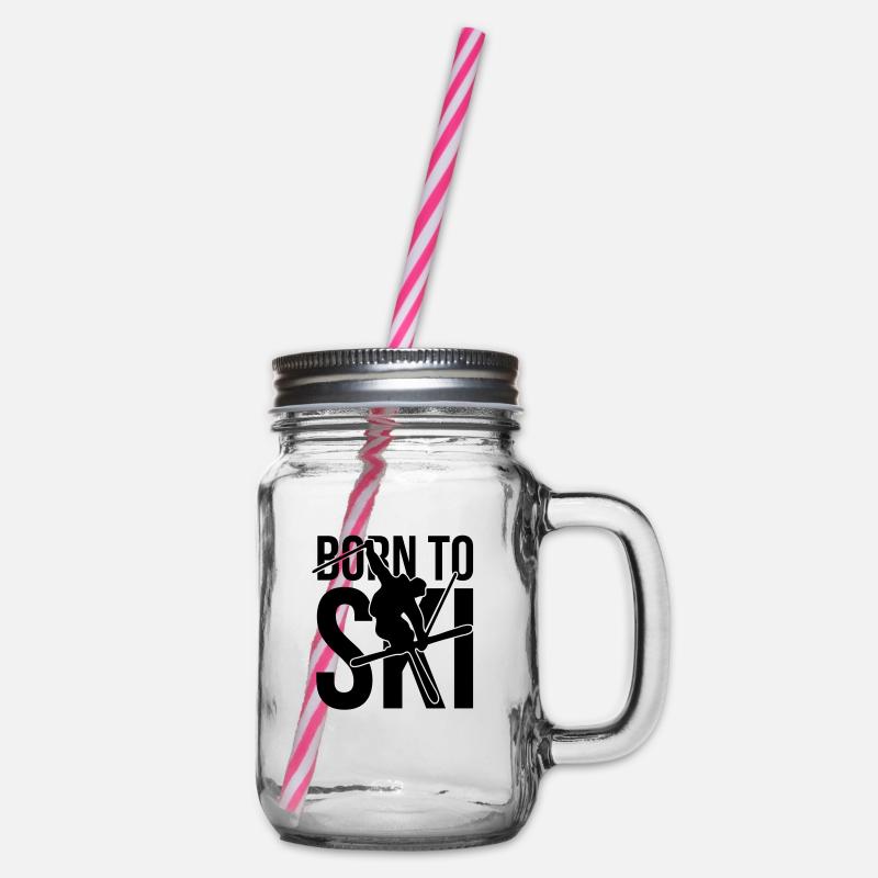 born to ski 04 freestyle - Bocal à boisson - transparent