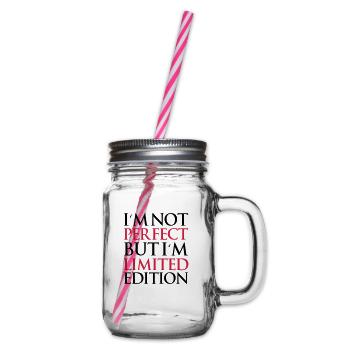 not_perfect_but_limited_edition - Henkelglas mit Schraubdeckel - Klar - Rechts