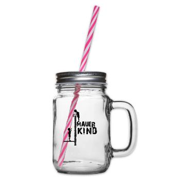 Berliner Mauerkind - BERLIN, BERLIN - Henkelglas mit Schraubdeckel - Klar - Rechts