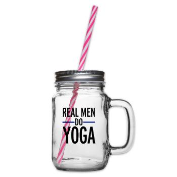 Yoga - Henkelglas mit Schraubdeckel - Klar - Rechts