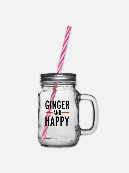 Ginger - Henkelglas mit Schraubdeckel - Klar