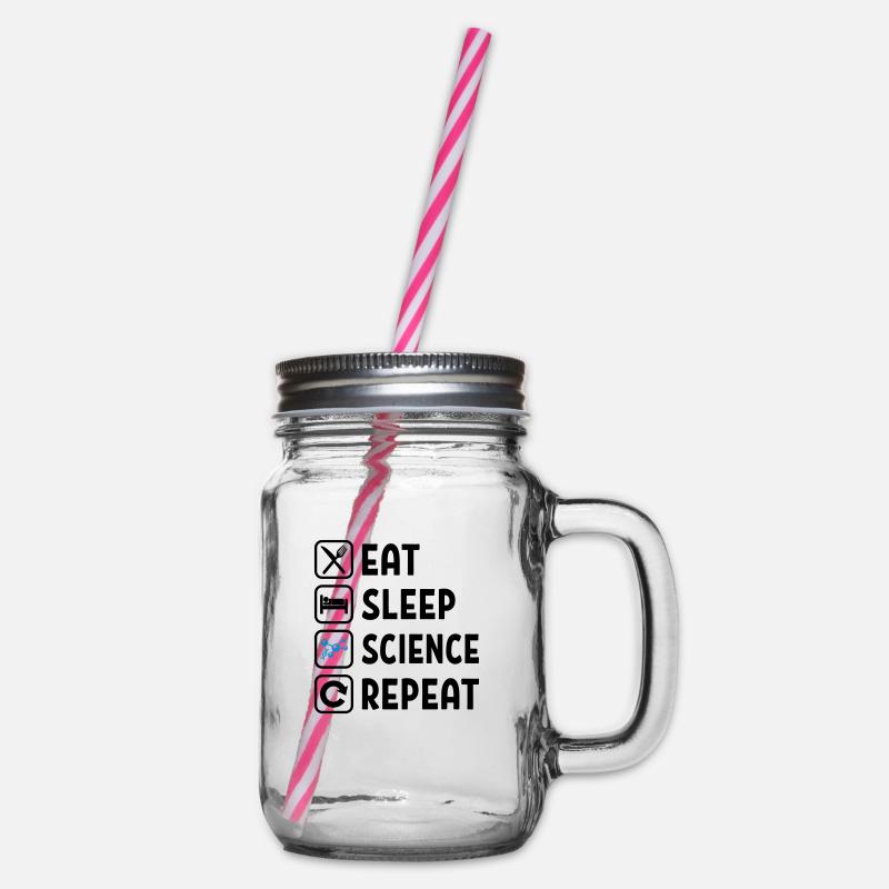 Mangez Sommeil Science Repeat - Bocal à boisson - transparent
