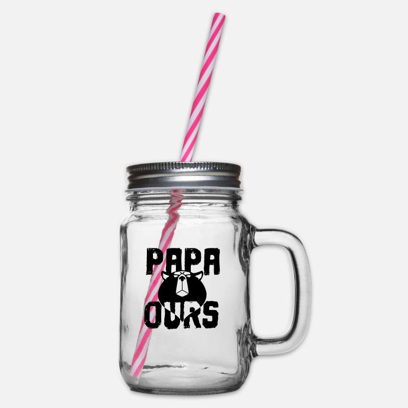 Papa ours - Bocal à boisson - transparent