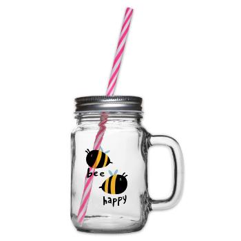 Bee Happy - Bocal à boisson - transparent - Droite