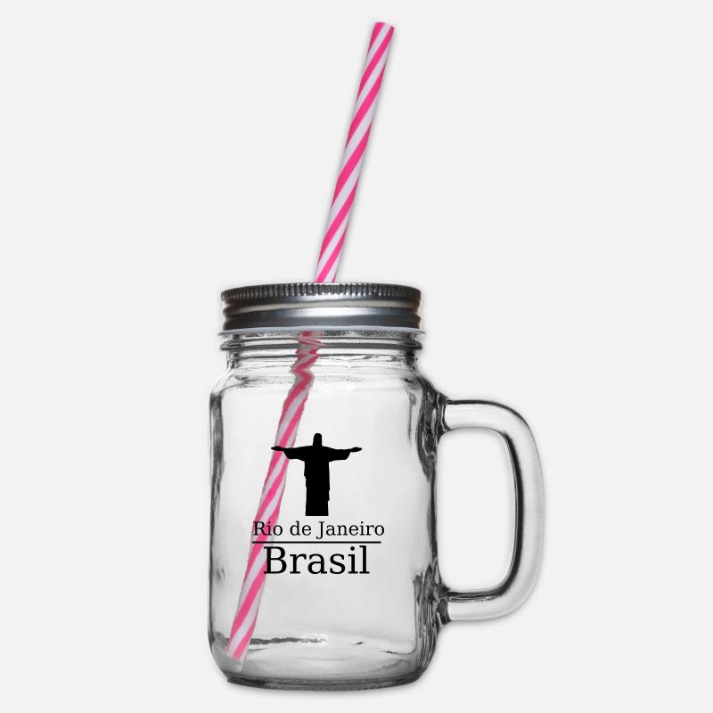 Brasilien Riodejaneiro - Henkelglas mit Schraubdeckel - Klar