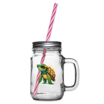 Tortue ancienne - Bocal à boisson - transparent - Droite