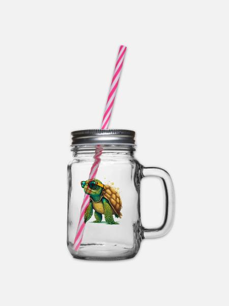 Tortue ancienne - Bocal à boisson - transparent