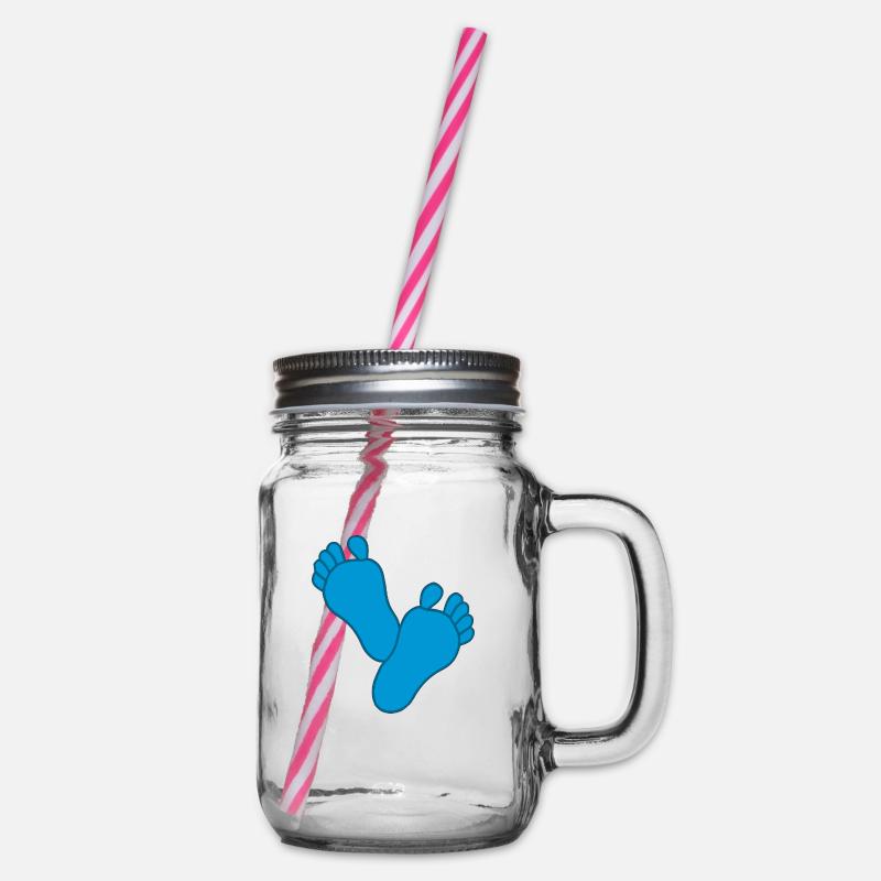 Bébé Pieds Garçon - Bocal à boisson - transparent