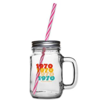 1970: Limited Edition - 54th Anniversary - Glass jar with handle and screw cap - clear - Right