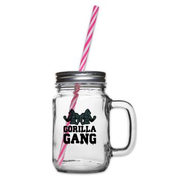 gorilla gang - Henkelglas mit Schraubdeckel - Klar - Rechts