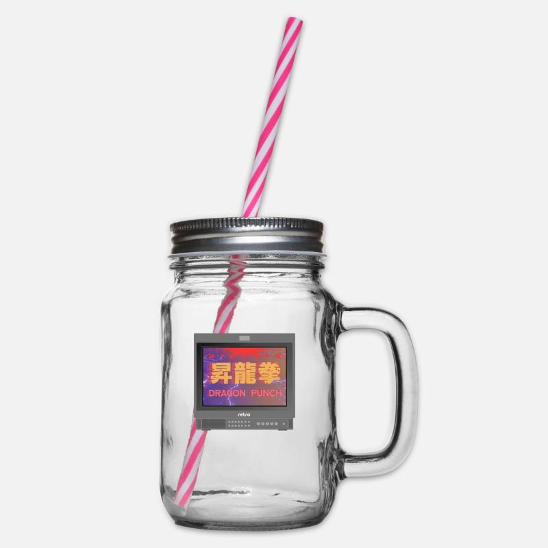 Retrogaming - Dragon Punch - Bocal à boisson - transparent