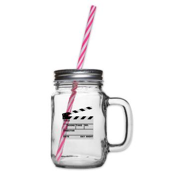 clap de film - Bocal à boisson - transparent - Droite