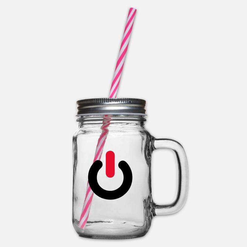 on, off, des commutateurs, pc, ordinateurs, - Bocal à boisson - transparent