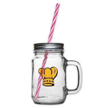 Star Chef - Cuisinier - cuire - chapeau de chef - Bocal à boisson - transparent - Droite