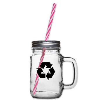 Recycler - Henkelglas mit Schraubdeckel - Klar - Rechts
