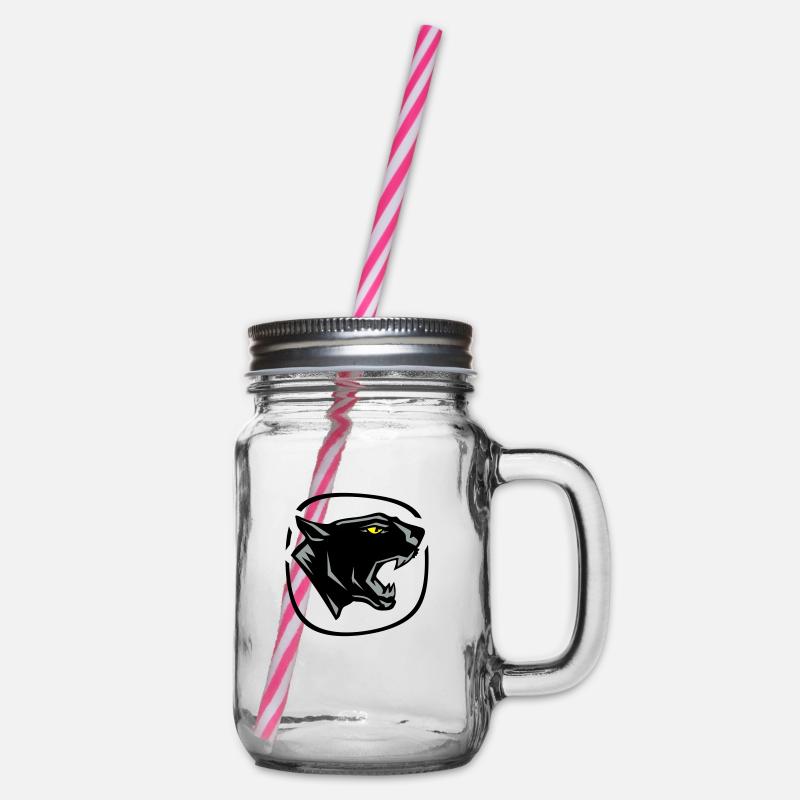 panther - Henkelglas mit Schraubdeckel - Klar