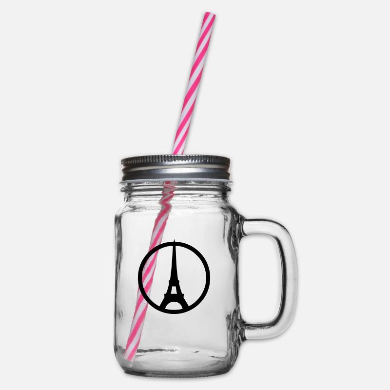 Paris - Henkelglas mit Schraubdeckel - Klar