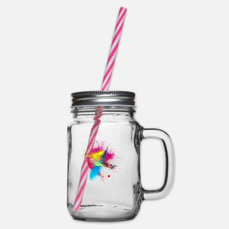 Design Abstrait Peinture - Bocal à boisson - transparent