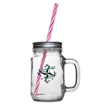 Compass - Exploring the World - 3 Color Vector - Glass jar with handle and screw cap - clear - Right