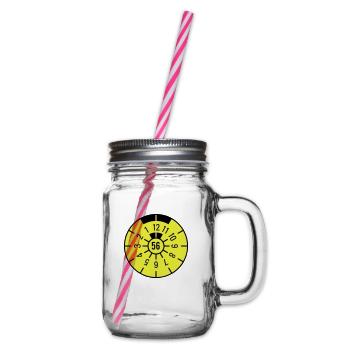 TÜV 1956 - Glass jar with handle and screw cap - clear - Right