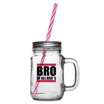 bro_of_all_bros_f2 - Glass jar with handle and screw cap - clear - Right