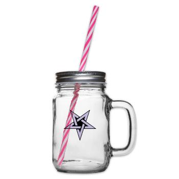 Pentagram__V005 - Henkelglas mit Schraubdeckel - Klar - Rechts