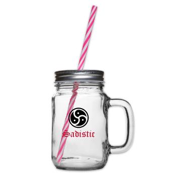 Sex__V015 - Glass jar with handle and screw cap - clear - Right