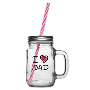 i_love_dad__f2 - Bocal à boisson - transparent - Droite
