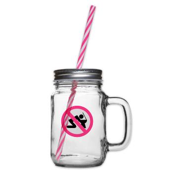 Alkohol - Henkelglas mit Schraubdeckel - Klar - Rechts