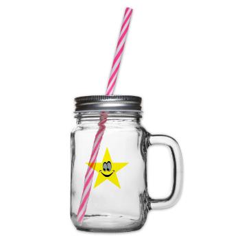 star smiley - Bocal à boisson - transparent - Droite