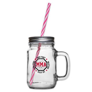 MMA - Henkelglas mit Schraubdeckel - Klar - Rechts