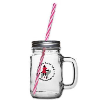 Wolf conservation team - Glass jar with handle and screw cap - clear - Right