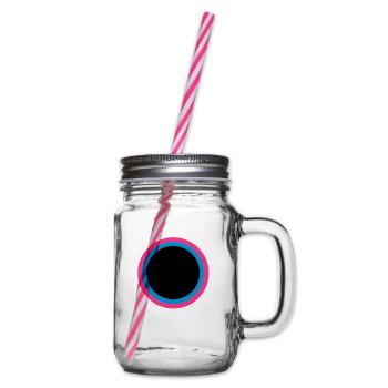 Kreis - Henkelglas mit Schraubdeckel - Klar - Rechts