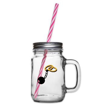Wedding Rings - Glass jar with handle and screw cap - clear - Right