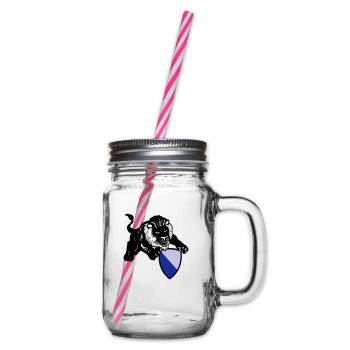 Zurich lion - Glass jar with handle and screw cap - clear - Right