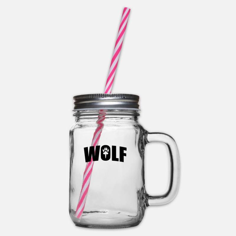 Wolf - Henkelglas mit Schraubdeckel - Klar