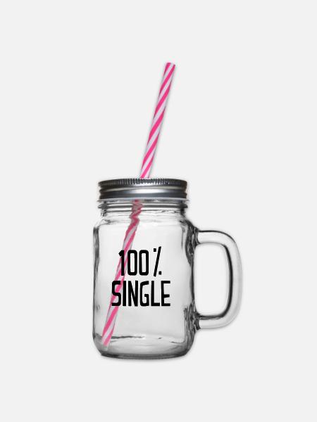 Single - Henkelglas mit Schraubdeckel - Klar