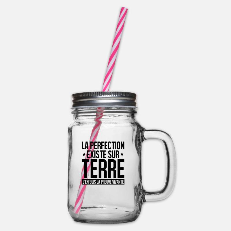 LA PERFECTION EXISTE SUR TERRE, - Bocal à boisson - transparent