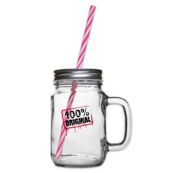 100% Original Stempel Cool - Glass jar with handle and screw cap - clear - Right