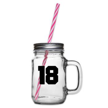18 - Henkelglas mit Schraubdeckel - Klar - Rechts