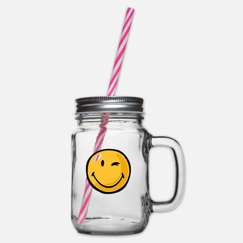 Smiley friendly - Bocal à boisson - transparent