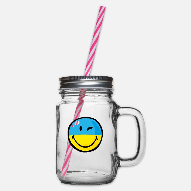 Smiley Ukraine - Bocal à boisson - transparent